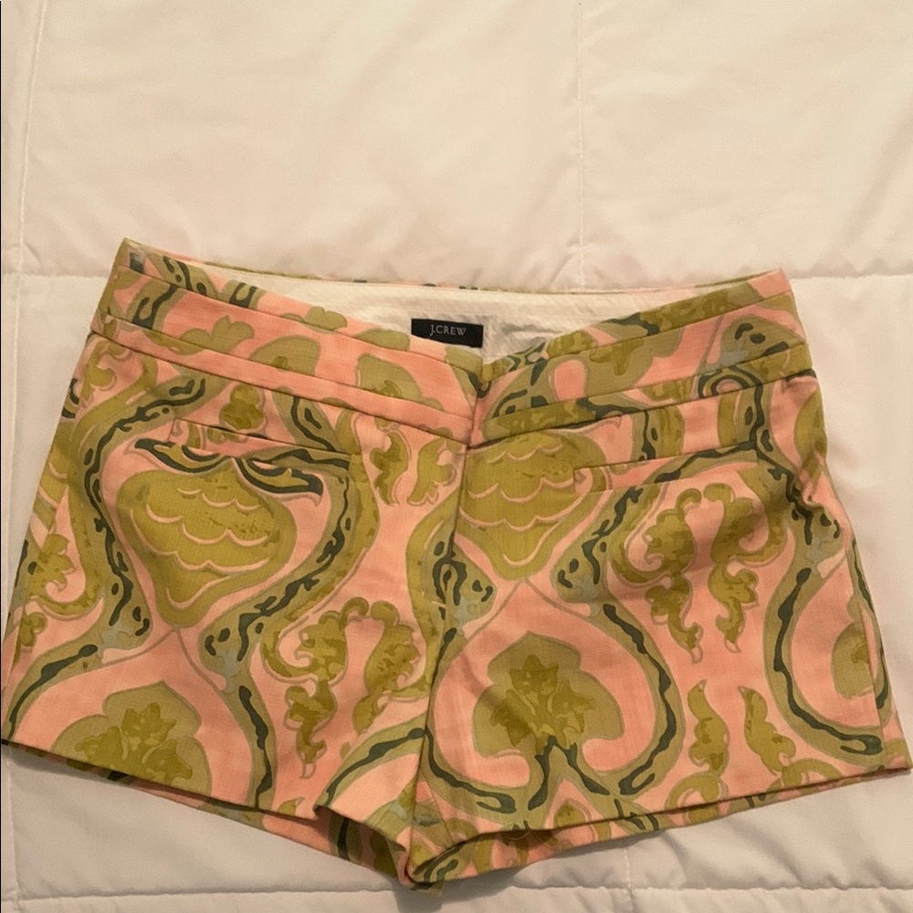 J. Crew Pink and Green shorts